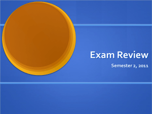 Exam Review - Dublin Schools