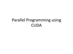 In-workshop introduction to GPGPU and CUDA