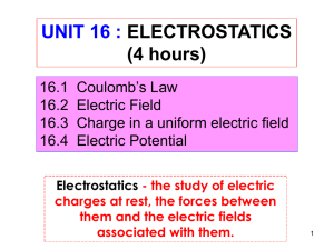 16.2 Electric Field