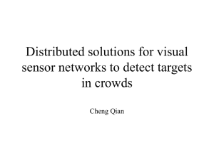 Distributed solutions for visual sensor networks to detect