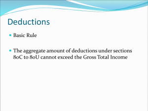 Deductions & Rebate