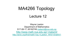 MA4266_Lect12 - Department of Mathematics