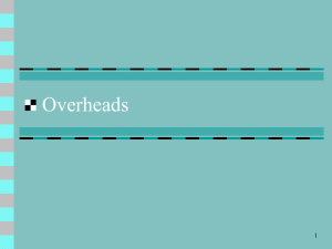 Overheads