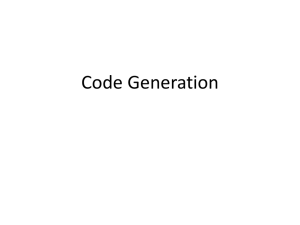Code Generation - ISE B` Div 2012