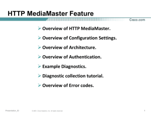 Power Point slides - Cisco Unity Tools