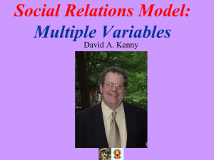 Multiple Variables - of David A. Kenny