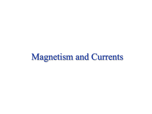Magnetism and Currents