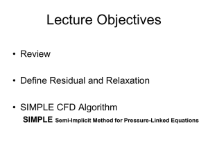 SIMPLE Semi-Implicit Method for Pressure