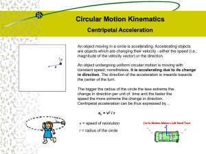 Circular Motion (PowerPoint)