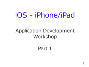iOS Workshop - Part 1