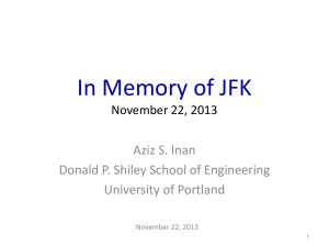 In Memory of JFK and RFK November 22, 2013
