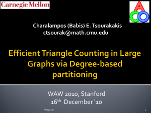 Efficient Triangle Counting in Large Graphs via Degree