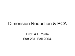 Dimension Reduction & PCA