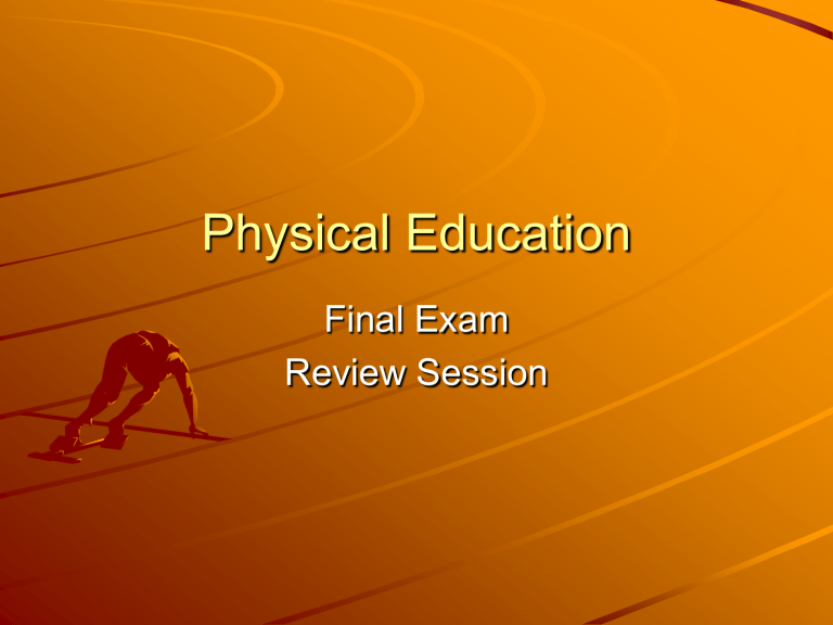 Physical Education Final Exam Printable Pdf