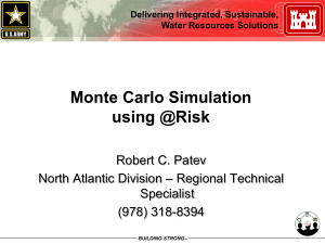 Monte Carlo Simulation using @Risk
