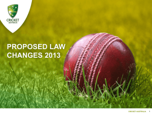 2013 Law changes - Powerpoint presentation