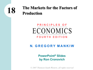 Bab 18 Pasar Faktor Produksi
