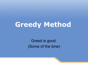 Greedy Method - EngineersBrain