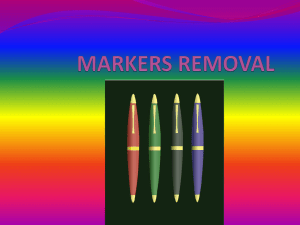 Marker Removal