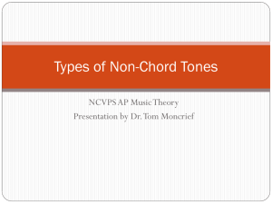 Non-chord Tones Module 11