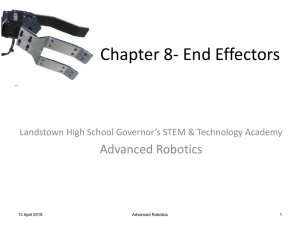Chapter 8- End Effectors
