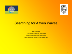 Searching for Alfvén Waves - Harvard