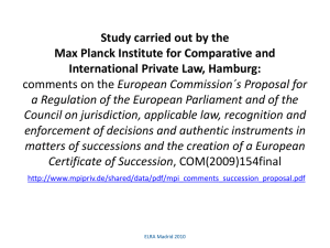 Proposal - elra european land registry association