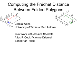 Computing the Fréchet between Folded Polygons*