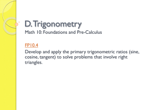 What are Trigonometric Ratios?