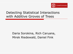 Detecting Statistical Interactions with Groves of Trees