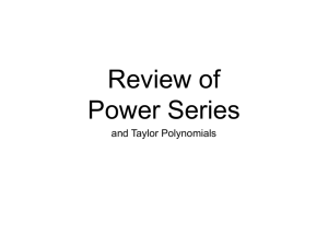 or Power Series
