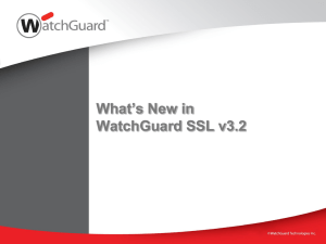 WatchGuard SSL v3.2