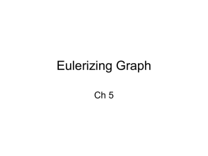 Eulerizing Graph