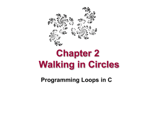 Chapter 2 - Walking in Circles
