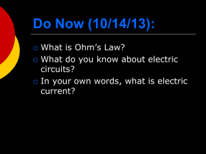 Series and Parallel Circuits