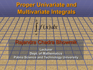 Univariate and Multivariate Integrals