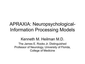 a=dissociation apraxia - Georgia Neurological Society