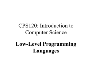 Low-Level Programming Languages