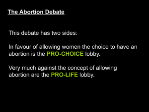 PowerPoint Presentation - Abortion