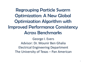 Regrouping Particle Swarm Optimization: A New