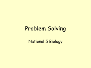 Problem Solving Revision (Powerpoint Presentation)