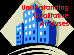 Understanding Qualitative Analyses