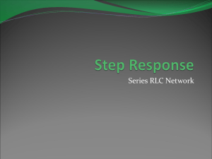 Step Response Series RLC Circuit