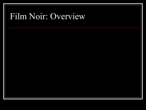 Film Noir Overview For Class
