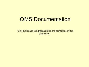 QMS Documentation