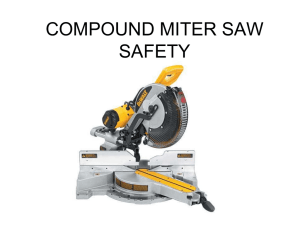 COMPOUND MITER SAW SAFETY