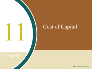 A. Cost of capital