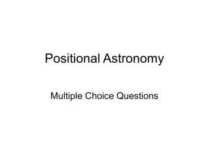 Positional Astronomy