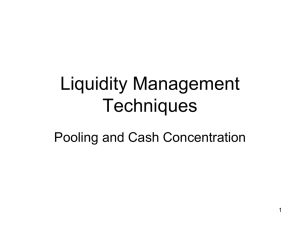 Liquidity Management Techniques
