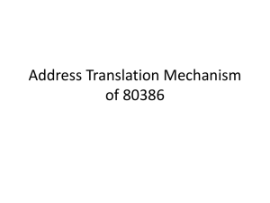 Address Translation Mechanism of 80386